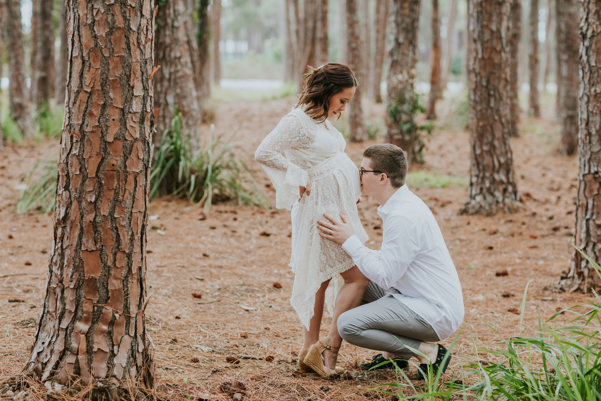 Pine Tree Forest Maternity Photoshoot - Still Wild Love