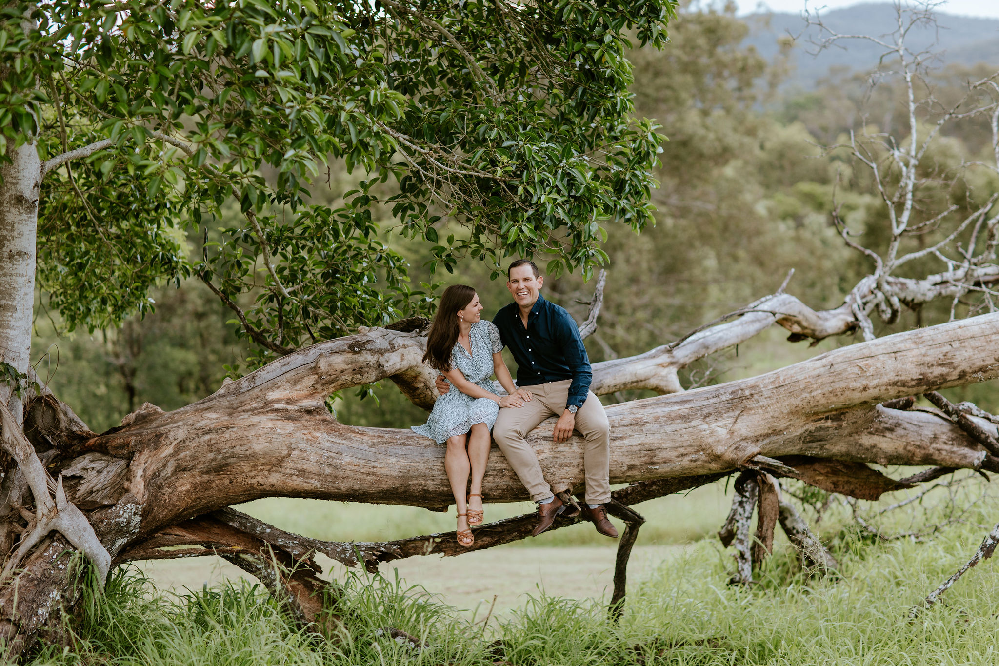 Country Engagement Photoshoot Brooke Nick Ormeau Hills Still